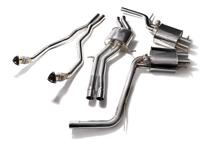 Audi RS5 B8 4.2 V8 FSI (2010-2015) Front Y Pipe + Mid Pipe With Resonator + Valvetronic Mufflers