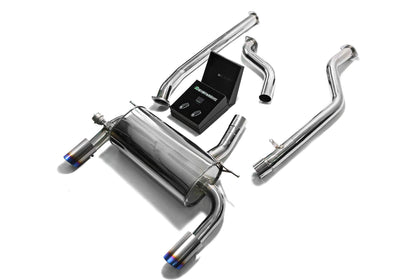 BMW 3er F34 320GT330GT (B48B20)(2016-2018) Front pipe + Mid pipe 1  + Mid pipe 2 + Valvetronic mufflers + Wireless remote control kits + Dual Blue Coated tips