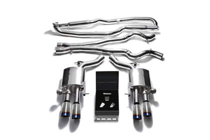 BMW 5er F10 M5 (2011-2016) Front Pipe + Mid Y Pipe + Valvetronic Mufflers + Wireless Remote Control Kits + Quad Blue Coated Tips
