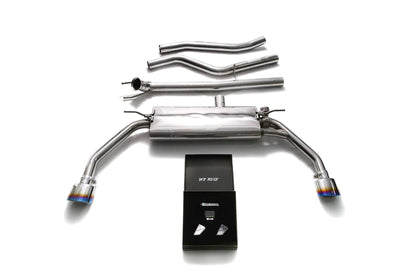 Mercedes CLA-Klasse C117 CLA180CLA200CLA250 2WD (2013-2015) Front Pipe + Mid Pipe + Valvetronic Muffler + Wireless Remote Control Kits + Dual Blue coated Tips