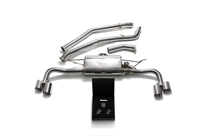 BMW X5 xDrive 35i F15 (N55B30) (2014-2019) Front pipe + Mid pipe 1 + Mid pipe 2 + Valvetronic mufflers + Wireless remote control kits + Quad Chrome Silver tips