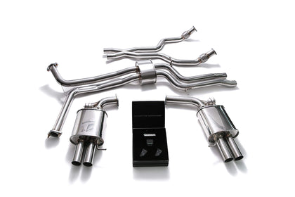 Audi S6 C7 4.0 V8 twin turbo (2012-2018) Front Y pipe + Link pipe + Mid pipe with resonator +Valvetronic mufflers + Wireless remote control kits