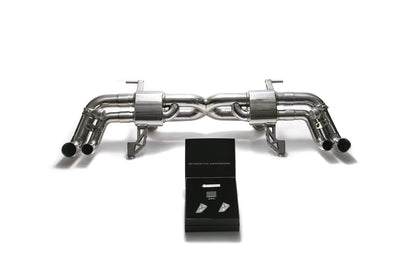 Audi R8 MKI V8 4.2 FSI Coupé Spider (2007-2012) X-pipe mufflers + Valvetronic tail pipe section + Wireless remote control kits