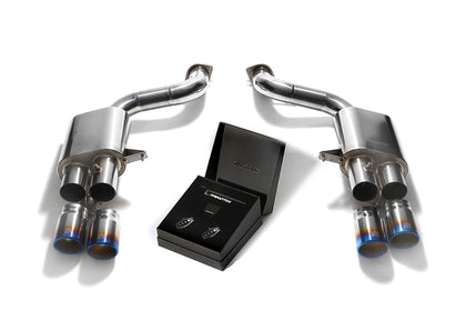 Ferrari 599 GTB 6.0 V12 (2006-2012) Valvetronic Muffler + Wireless Remote Control Kit + Quad Titanium Blue Tips